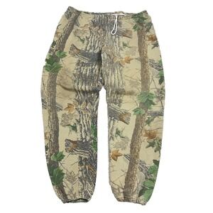 Vintage Realtree Camo Sweatpants Men XL  Joggers 90s Y2K Jerzees 36x30 Made USA